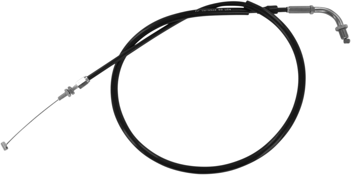 MOTION PRO Black Vinyl Throttle Cable - Pull - '04-'09 VT750C 02-0522
