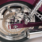 PERFORMANCE MACHINE (PM) Caliper - Rear - Chrome - 91-99 FXDB/C/L 1279-0052-CH