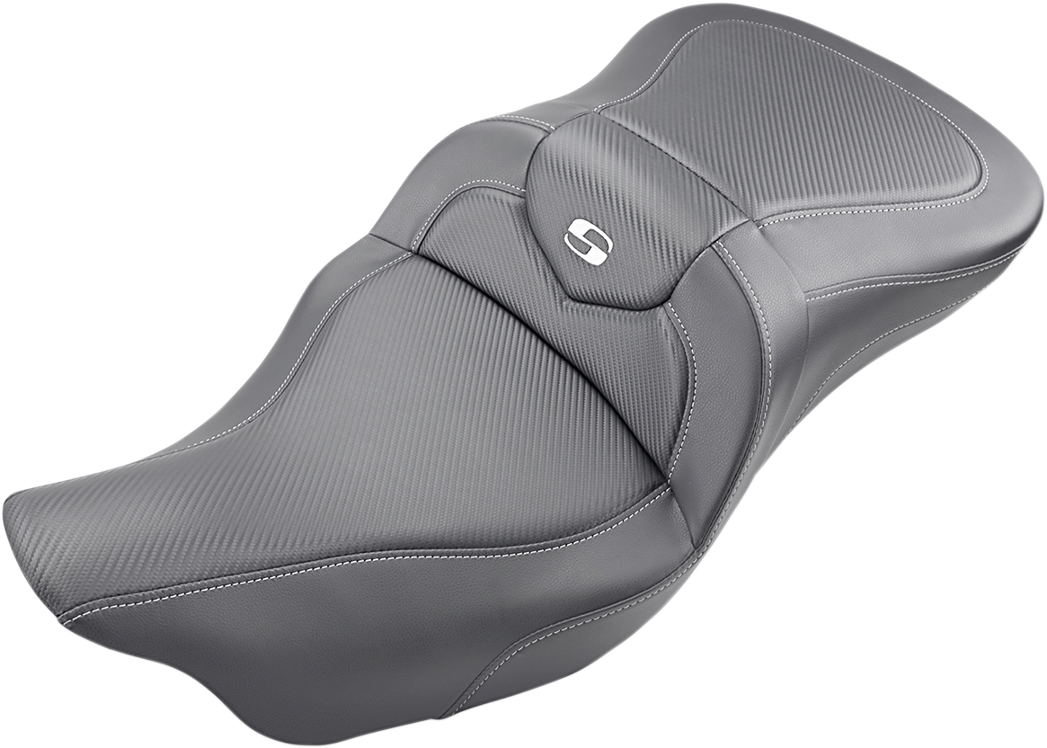 SADDLEMEN Extended Reach Roadsofa™ Seat - Carbon Fiber - without Backrest - FL '08-'24 808-07B-186