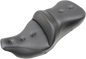 SADDLEMEN Roadsofa™ Seat - Heated - Pillow Top - without Backrest - Black - FLH/FLT '09-'24 808-07B-181THC