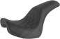 SADDLEMEN Profiler Seat - Front Lattice/Rear Smooth - Black - FXSTD '01-'07 800-02-149