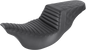 SADDLEMEN Step-Up Seat - Front Tuck-n-Roll/Rear Lattice Stitch - Black - FL '08-24 808-07B-176