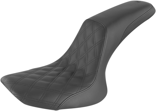 SADDLEMEN Profiler Seat - Front Lattice/Rear Smooth - Black - FXST/FLST '84-'99 884-01-149