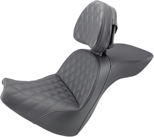 SADDLEMEN Explorer Seat - LS - Includes Backrest - FXBR/S '18-'20 818-31-030LS