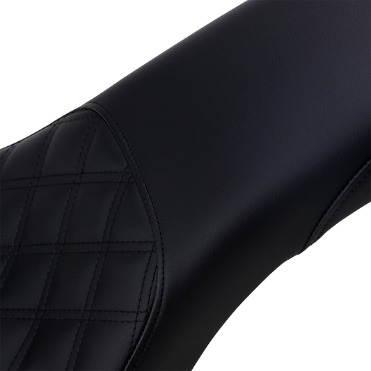 SADDLEMEN Profiler Seat - Front Lattice/Rear Smooth - Black - FX '18-'24 818-30-149