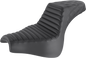 SADDLEMEN Step-Up Seat - Front Tuck-n-Roll/Rear Lattice Stitch - Black - FXFB/S '18-'23 818-28-176