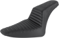 SADDLEMEN Step-Up Seat - Front Tuck-n-Roll/Rear Lattice Stitch - Black 812-26-176