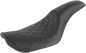 SADDLEMEN Profiler Seat - Front Lattice/Rear Smooth - Black - FXD '96-'03 896-04-149
