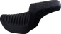 SADDLEMEN Step-Up Seat - Front Tuck-n-Roll/Rear Lattice Stitch - Black 806-04-176