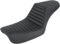 SADDLEMEN Step-Up Seat - Front Tuck-n-Roll/Rear Lattice Stitch - Black - FXD 804-04-176