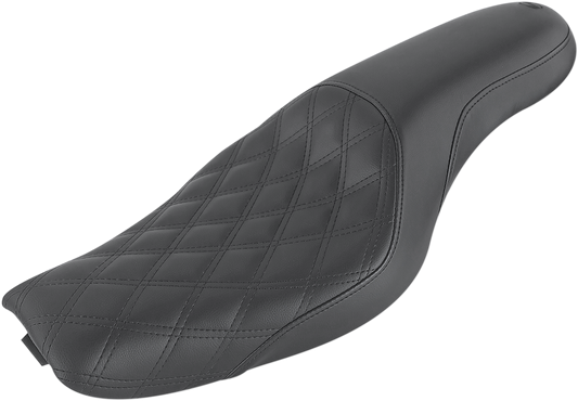 SADDLEMEN Profiler Seat - Front Lattice/Rear Smooth - Black - XL '04-'20 807-03-149