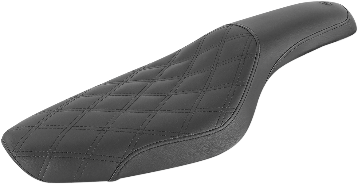 SADDLEMEN Profiler Seat - Front Lattice/Rear Smooth - Black - XL '79-'03 879-03-149