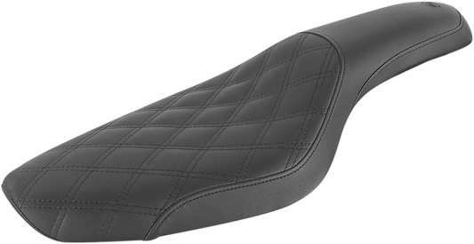 SADDLEMEN Profiler Seat - Front Lattice/Rear Smooth - Black - XL '79-'03 879-03-149