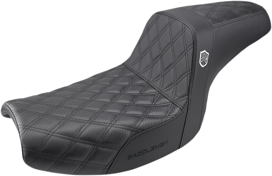SADDLEMEN Pro Series SDC Performance Seat - w/o Backrest - Lattice Stitch/Lumbar Gripper - FXR '82-'00 SC88209D0
