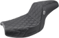 SADDLEMEN Pro Series SDC Performance Seat - w/o Backrest - Lattice Stitch/Lumbar Gripper - FXR '82-'00 SC88209D0