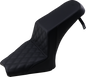 SADDLEMEN Step-Up Seat - Front Lattice Stitch/Rear Smooth - Black - Scout Bobber I18-33-172