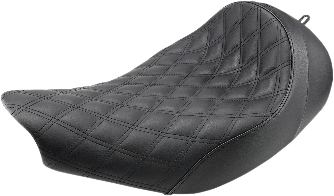 SADDLEMEN Renegade™ Solo Seat - Lattice Stitched - Black - Indian '14-'24 I14-07-002LS