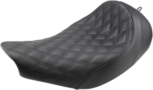 SADDLEMEN Renegade™ Solo Seat - Lattice Stitched - Black - Indian '14-'24 I14-07-002LS