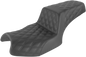 SADDLEMEN Step-Up Seat - Full Lattice Stitch - Black - Challenger I20-06-175