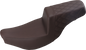 SADDLEMEN Step-Up Seat - Front Smooth/Rear Lattice Stitch - Brown - Indian I14-07-173BR