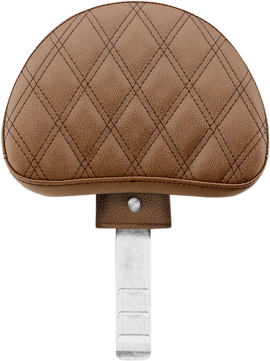 SADDLEMEN Backrest - Lattice Stitched - Brown 11567BLS