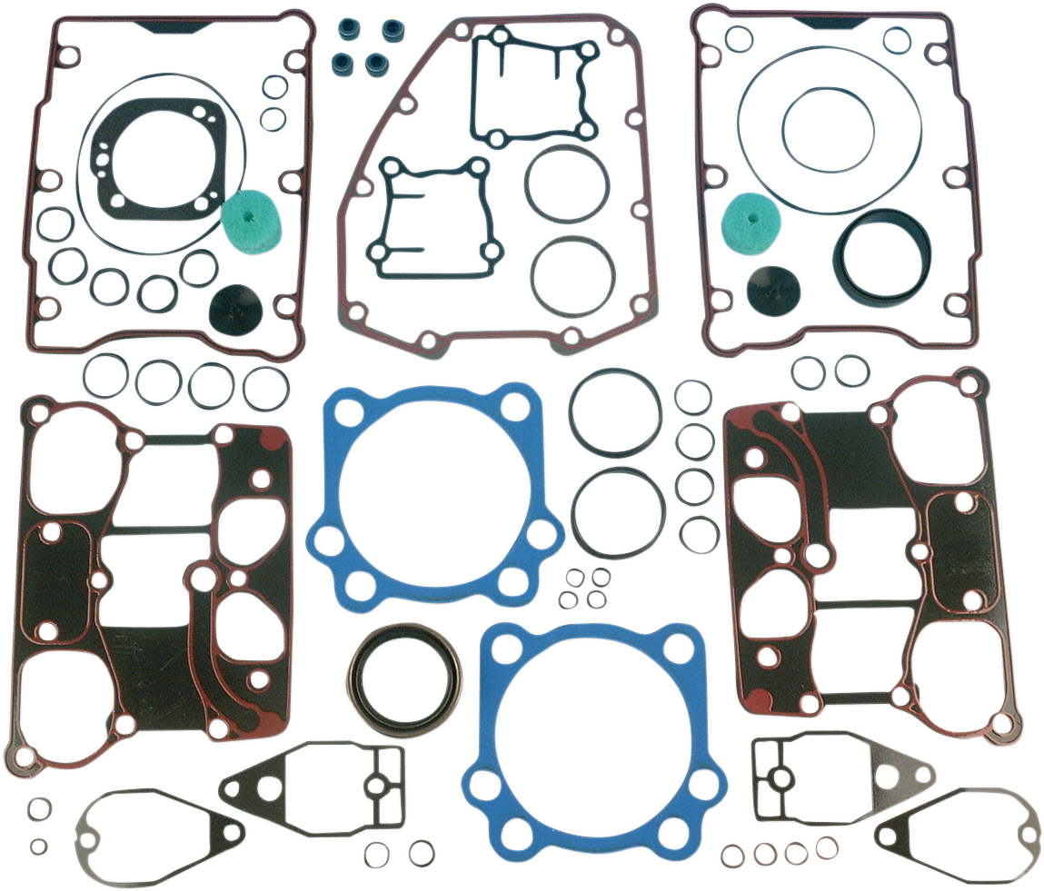 JAMES GASKET Motor Gasket Kit - Metal Head Gaskets with Silicone Rocker Gaskets - 95"/103" - '99-'04 Twin Cam JGI-17055-99-X