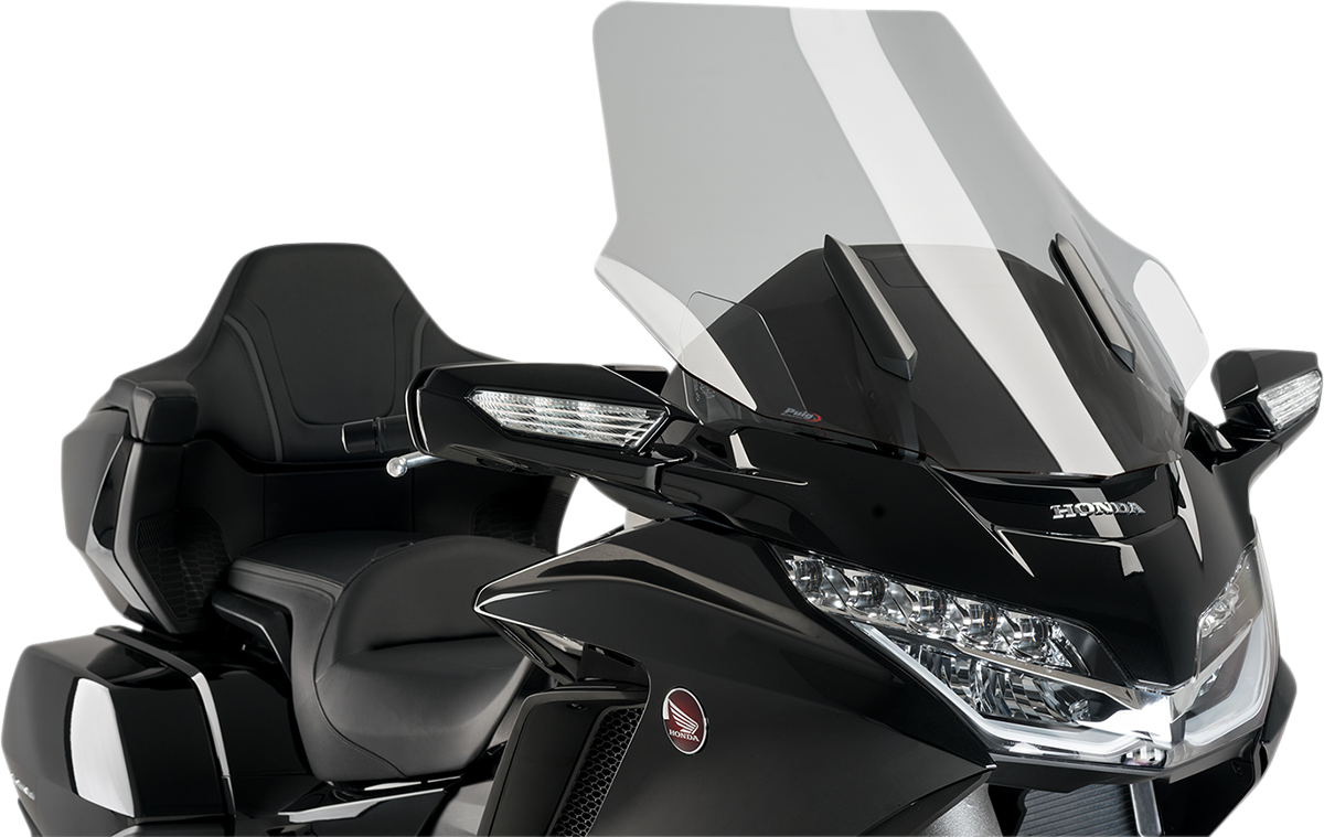 PUIG HI-TECH PARTS Touring Windscreen - 28-3/4" - Smoke - GL1800 3160H