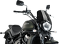 PUIG HI-TECH PARTS New Generation Windscreen - 12-1/4" - Black - Vulcan 3175N