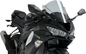 PUIG HI-TECH PARTS Race Windscreen - 13-3/4" - Smoke - ZX-6R 3177H