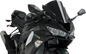 PUIG HI-TECH PARTS Race Windscreen - 13-3/4" - Black - ZX-6R 3177N
