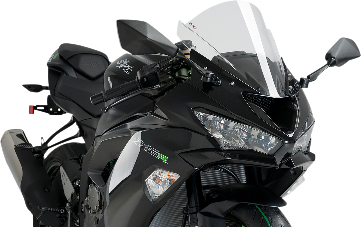PUIG HI-TECH PARTS Race Windscreen - 13-3/4" - Clear - ZX-6R 3177W