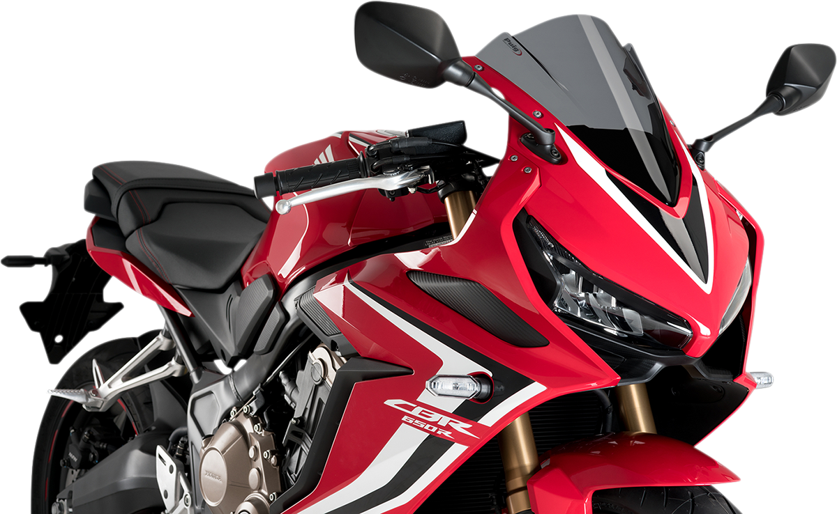 PUIG HI-TECH PARTS Race Windscreen - 13-1/4" - Dark Smoke - CBR650R 3568F