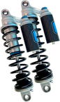 Legend Suspension Revo ARC Piggyback Shocks for 2004-2022 Harley Sportster - 13 inch Heavy Duty Gold