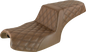 SADDLEMEN Step-Up Seat - Full Lattice Stitch - Brown - Challenger I20-06-175BR