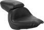MUSTANG Seat - Vintage - Wide - Touring - Without Driver Backrest - One-Piece - Smooth - Black - VLX600 75794