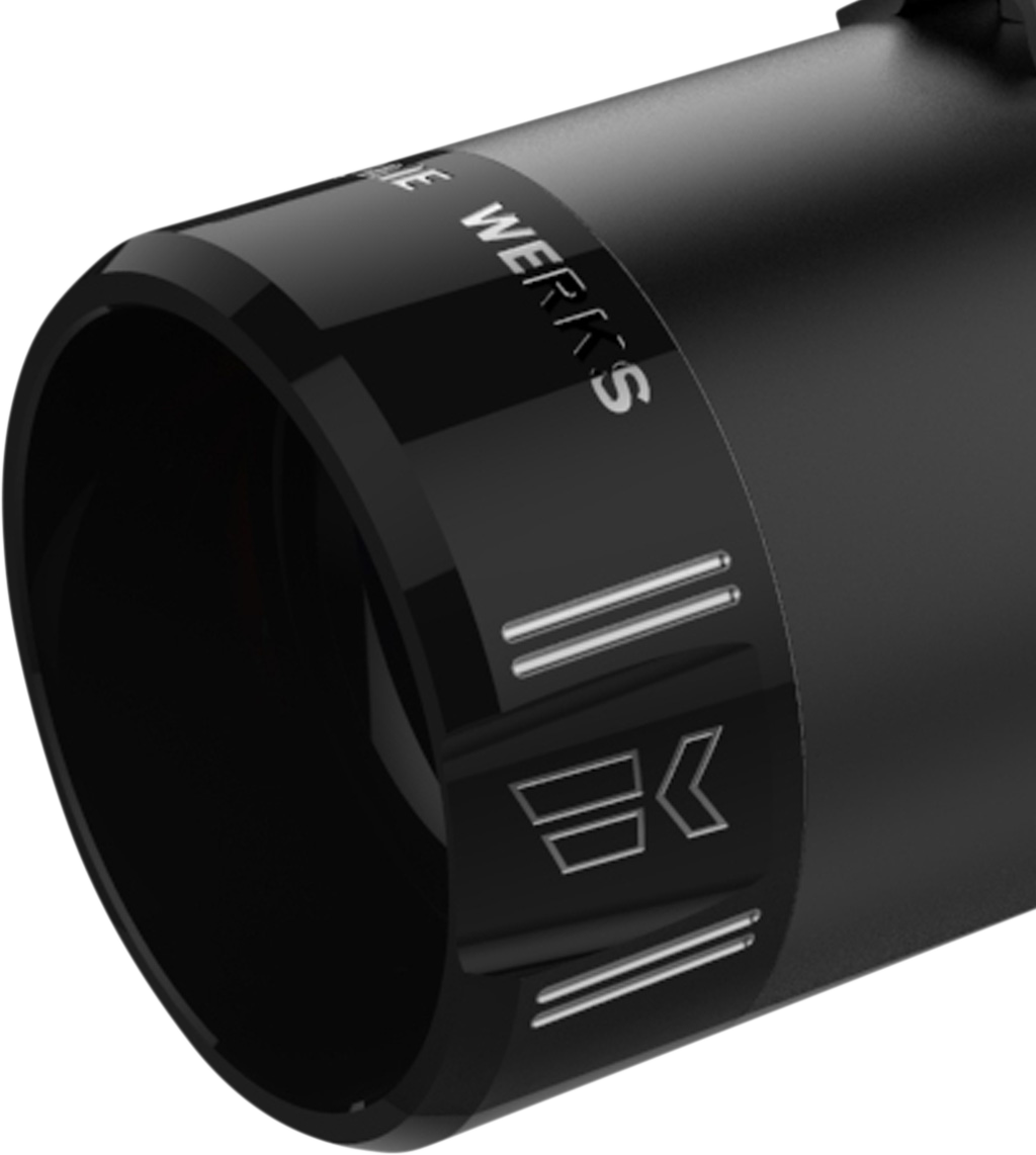 KHROME WERKS 4-1/2" Klassic Tip - Left - Black Powdercoat 200658P