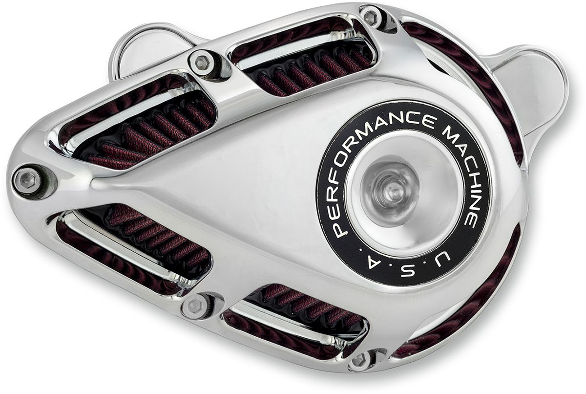 PERFORMANCE MACHINE (PM) Jet Air Cleaner Kit - Chrome 0206-2140-CH