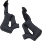 Z1R Warrant Cheek Pads - Black for XS Helmet Size - Part 0134-2683