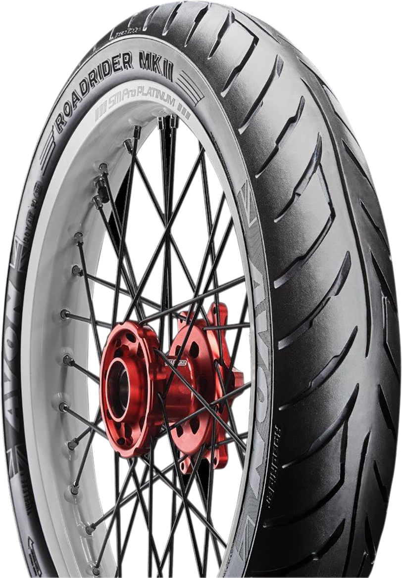 AVON Roadrider MKII Front Tire 100/80-17 52H - Durable Performance and Enhanced Handling