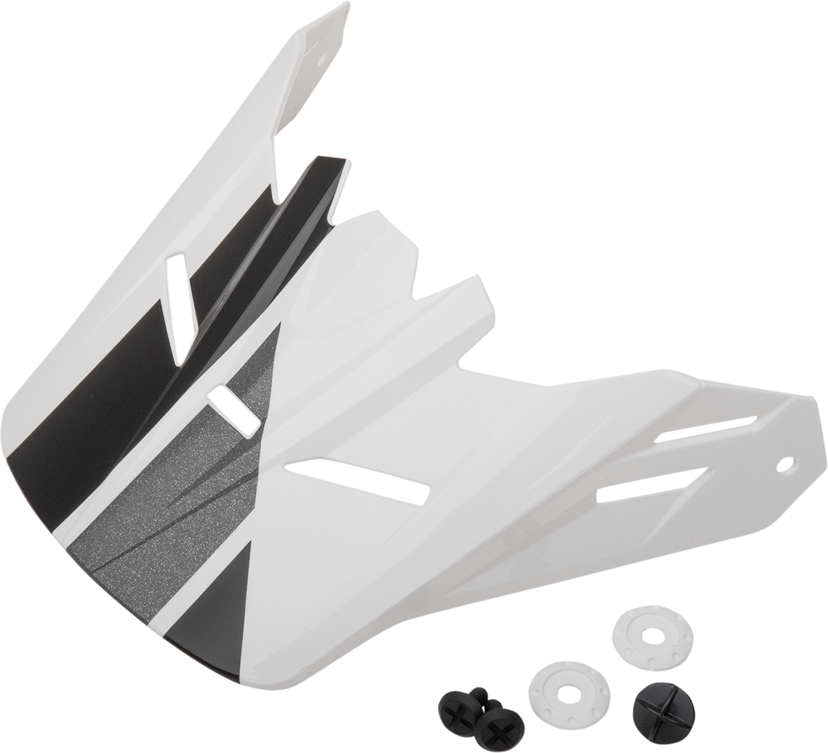 Z1R Youth Rise Visor Kit for Evac Helmets - Gloss White, Black & Gray, Part 0132-1402