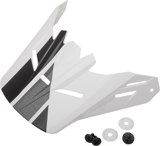 Z1R Youth Rise Visor Kit for Evac Helmets - Gloss White, Black & Gray, Part 0132-1402