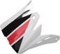 Z1R Child Rise Visor Kit for Evac Helmets – Gloss White, Black & Red – Part 0132-1407