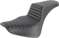 SADDLEMEN Step-Up Seat - Front Tuck-n-Roll - Black 818-33-171