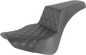 SADDLEMEN Step-Up Seat - Front Lattice Stitch - Black 818-33-172
