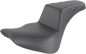 SADDLEMEN Step-Up Seat - Rear Lattice Stitch - Black 818-33-173