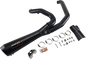 BASSANI XHAUST Short 2:1 Exhaust for FL - Black 1F42RB