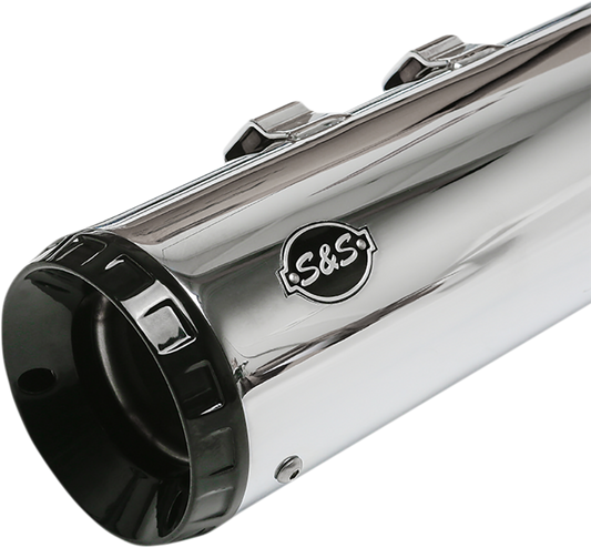 S&S CYCLE GNX Slip-On Mufflers - 4-1/2" - Chrome - M8 FL 550-0991