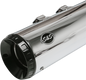 S&S CYCLE GNX Slip-On Mufflers - 4-1/2" - Chrome - M8 FL 550-0991