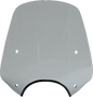 MEMPHIS SHADES Pop Top Windshield - 9" Headlight Cut Out - Black Smoke MEP55212