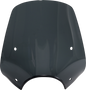 MEMPHIS SHADES Pop Top Windshield - 9" Headlight Cut Out - Dark Black Smoke MEP55210